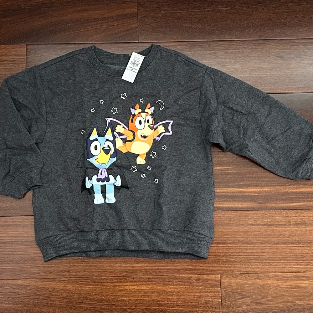 BNWT Bluey and Bingo Halloween Sweatshirt